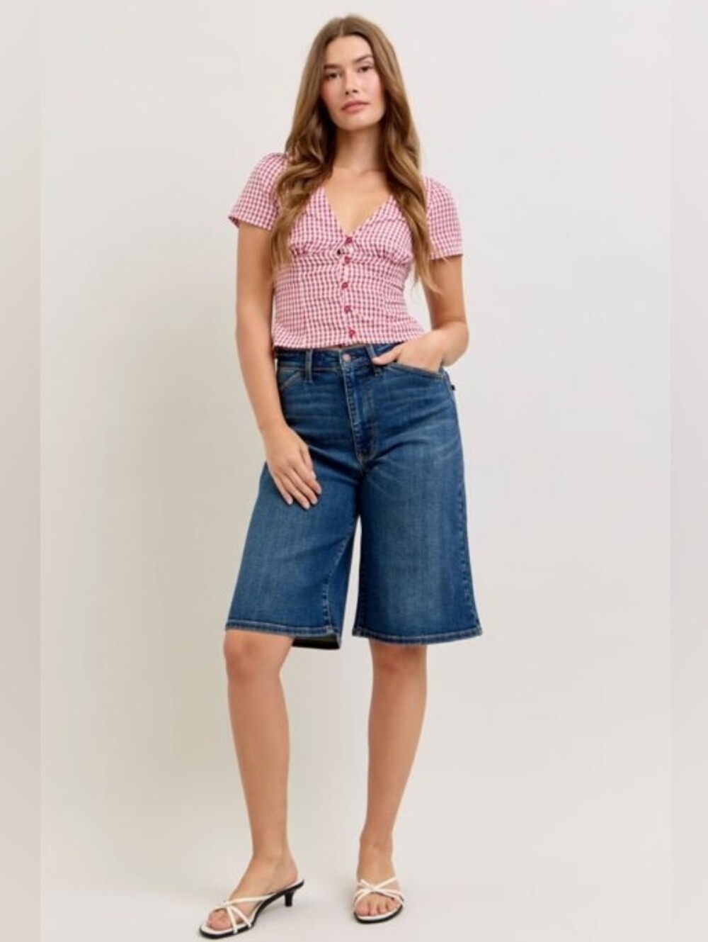 Judy Blue High Waist Jort Denim Short Small NWT